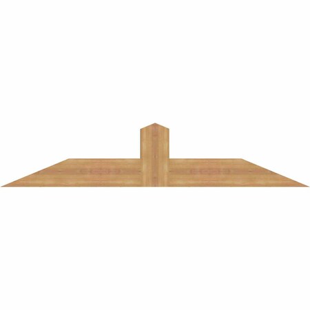 Ekena Millwork Portland Smooth Timber Gable Bracket, Western Red Cedar, 60"W x 12"H x 3 1/2"D x 5 1/2"F, 5/12 Pitch GBW060X12X0406POR00SWR